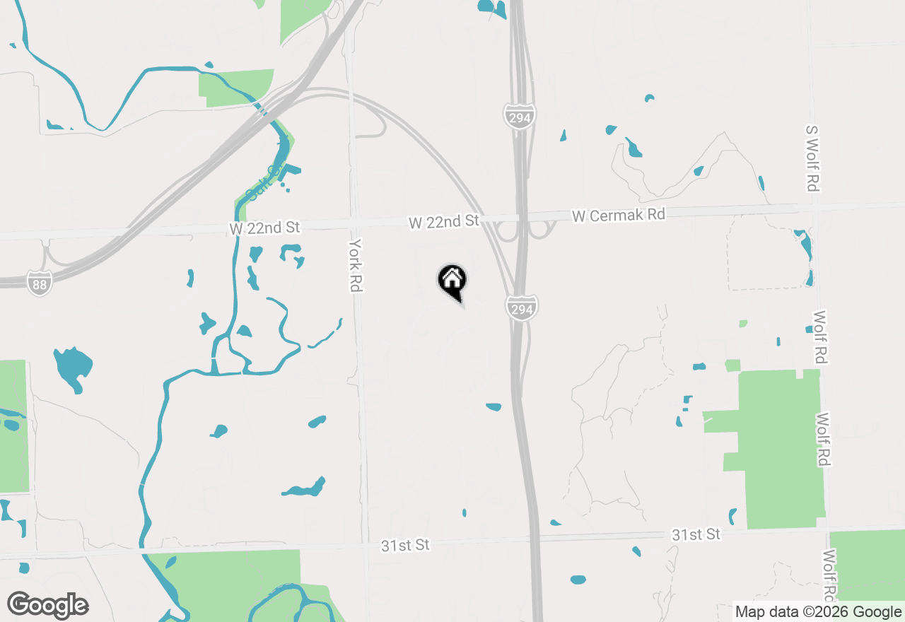 Map of 60 Sheffield Lane, Oak Brook, IL 60523