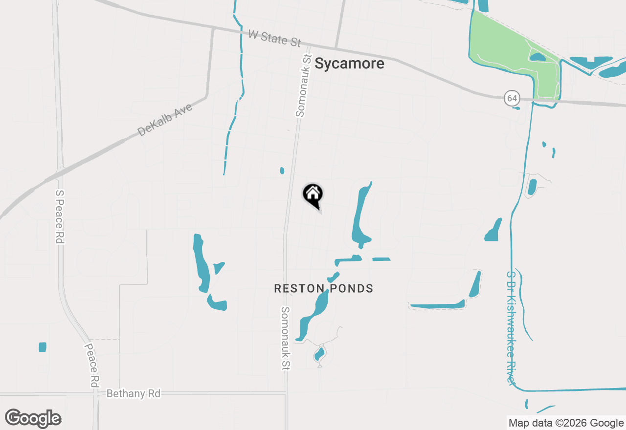 Map of 1027 Wild Street, Sycamore, IL 60178