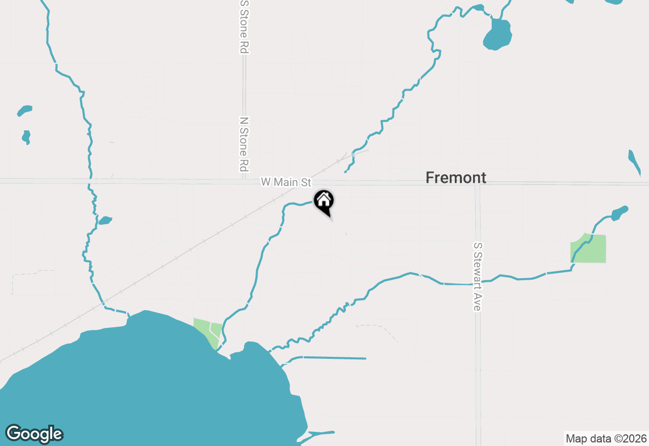 Map of 409 W Oak Street, Fremont, MI 49412