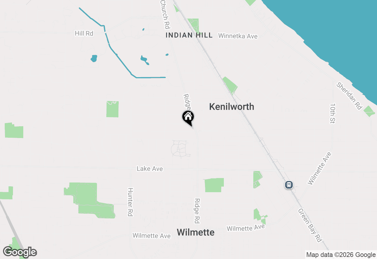 Map of 1926 Greenwood Avenue, Wilmette, IL 60091