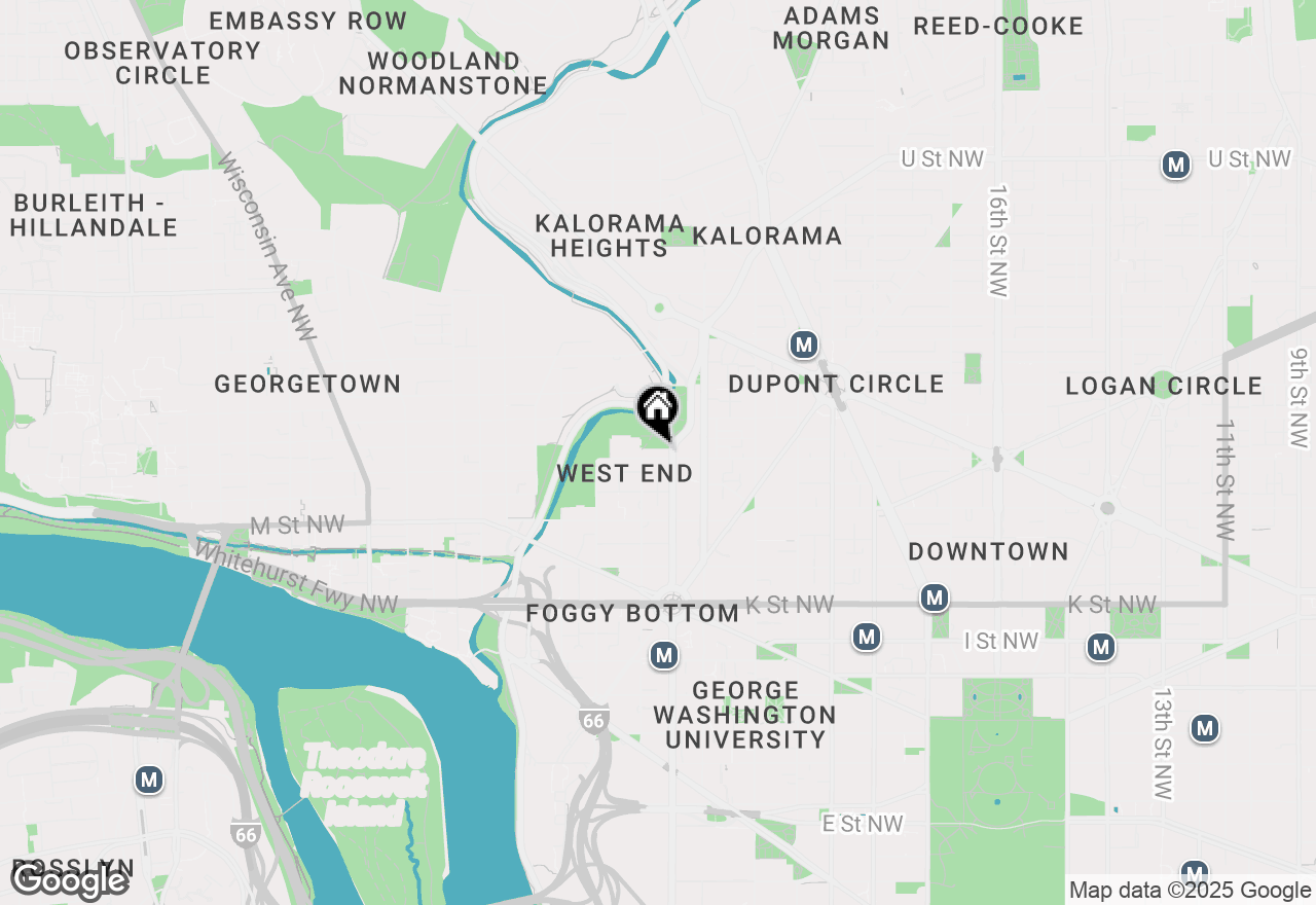 Map of 2301 N Street Nw #504, Washington, DC 20037