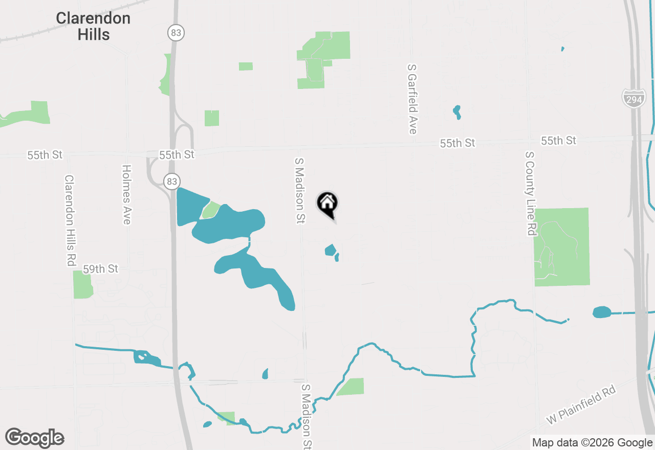 Map of 405 58th Place, Hinsdale, IL 60521