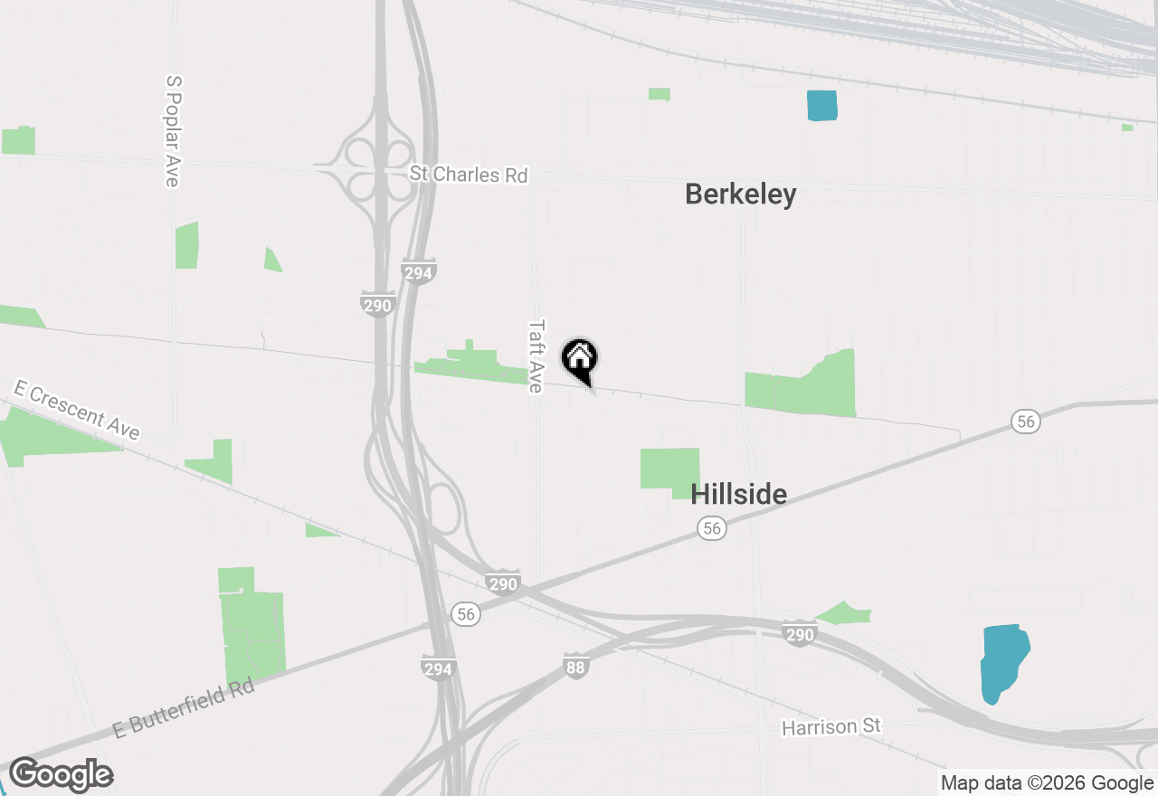 Map of 630 E End Avenue, Hillside, IL 60162