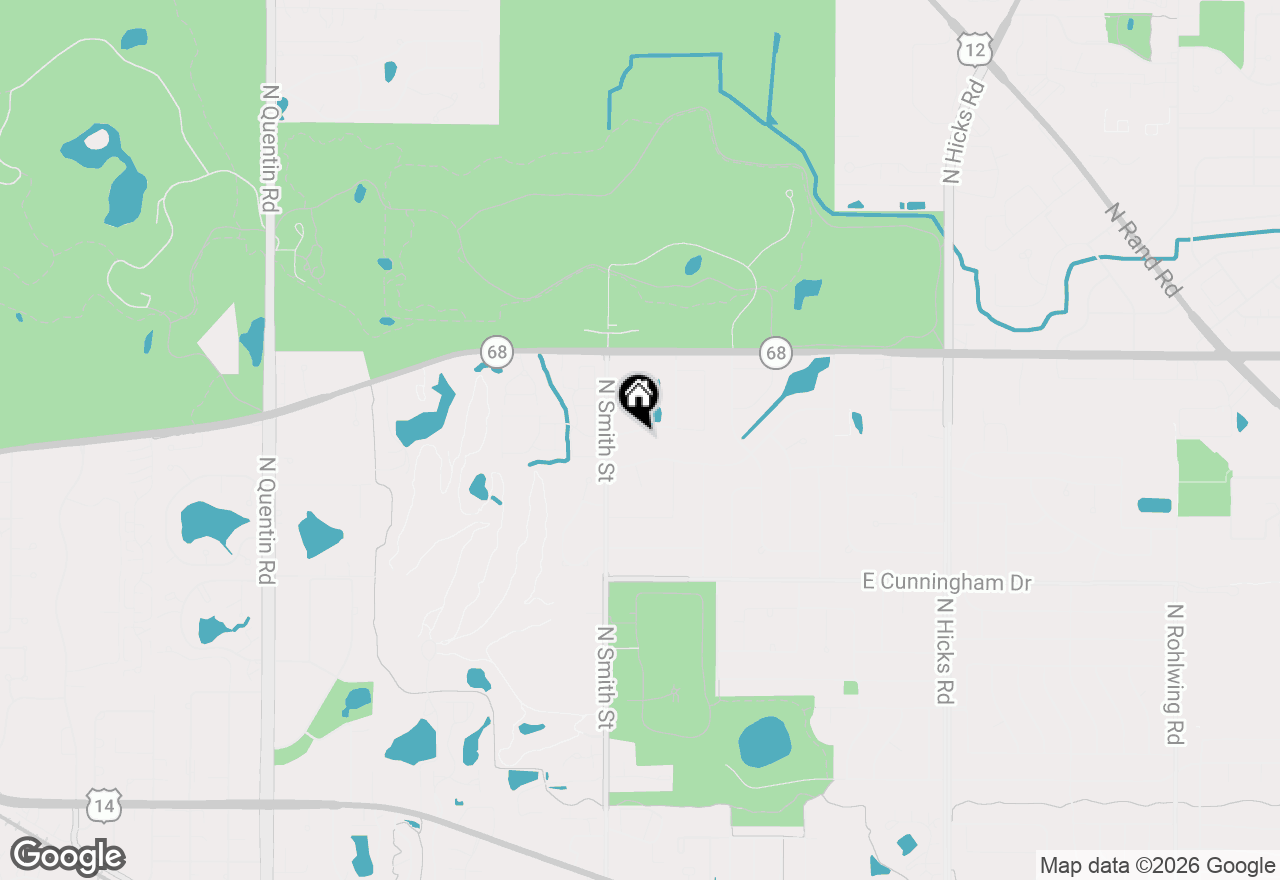 Map of 133 W King George Court, Palatine, IL 60067