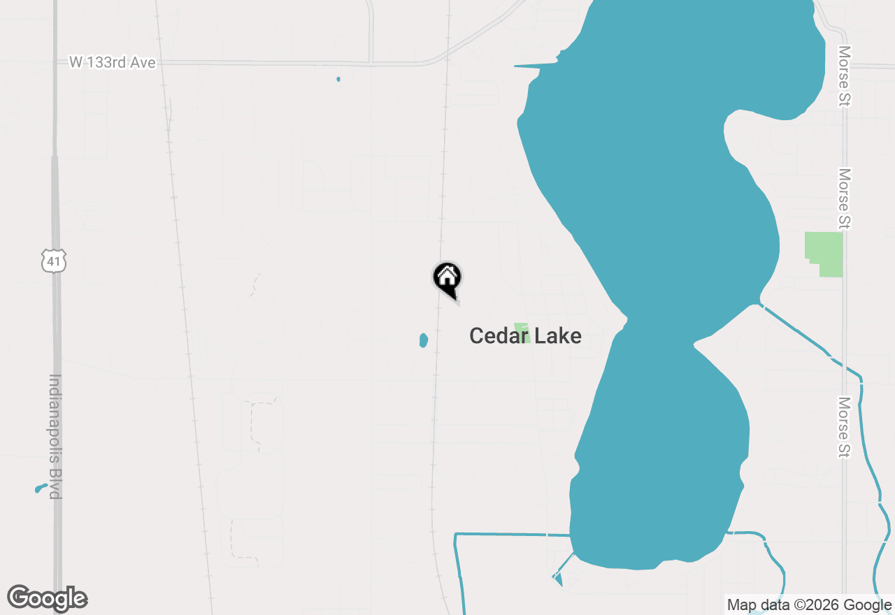 Map of 13860 Austin Street, Cedar Lake, IN 46303