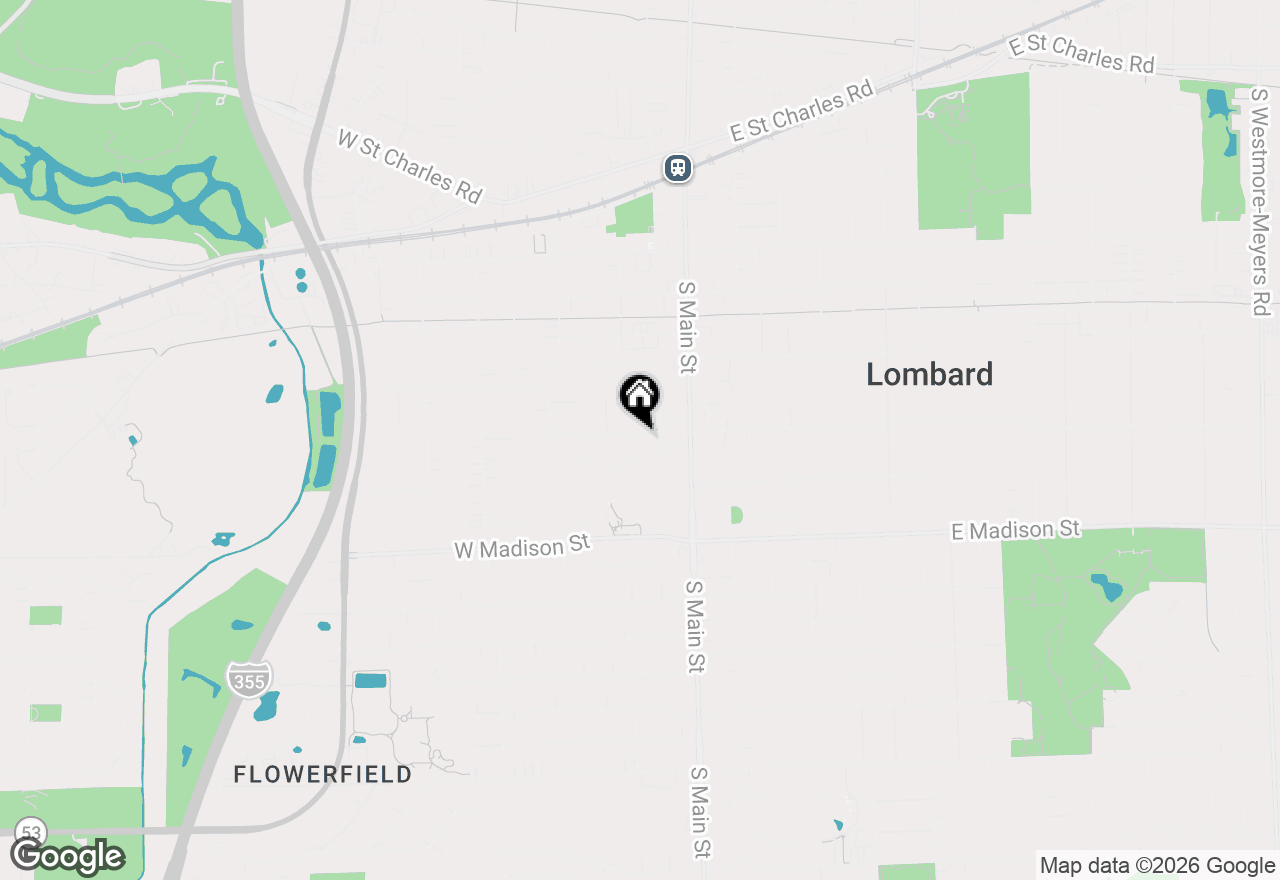 Map of 111 W Washington Boulevard, Lombard, IL 60148