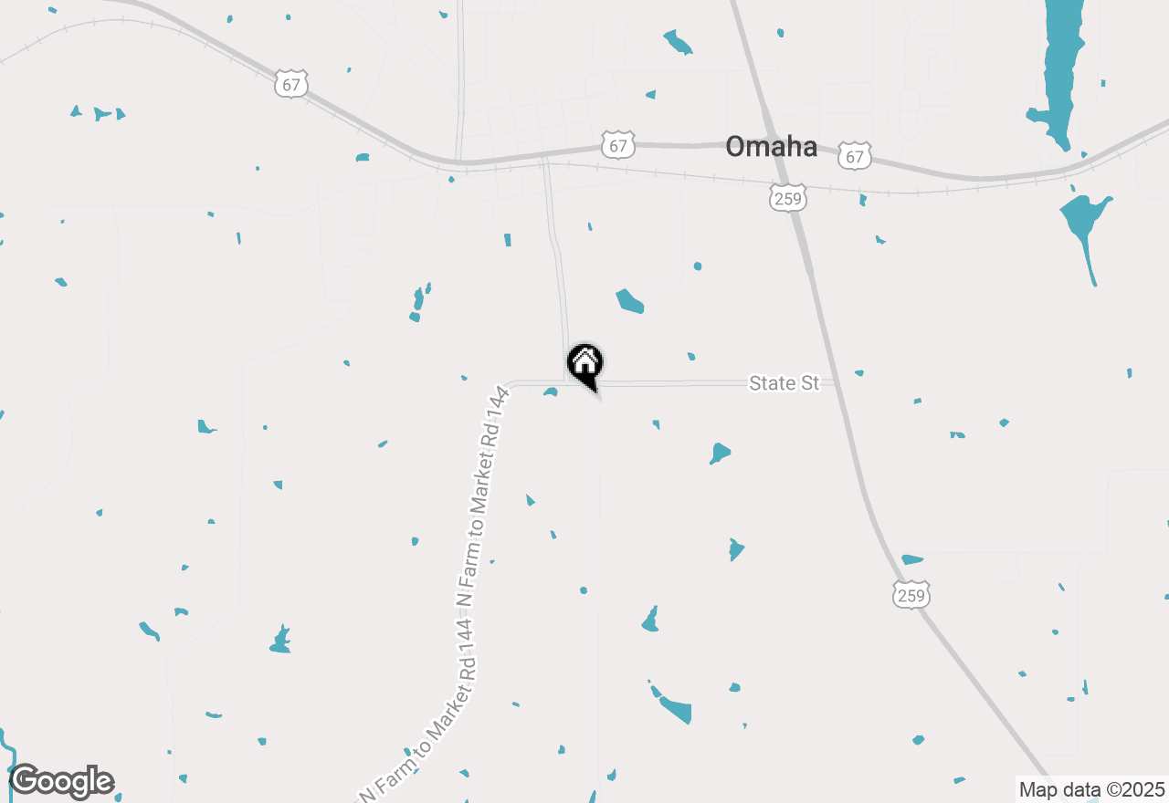 Map of 104 E State Street, Omaha, TX 75571