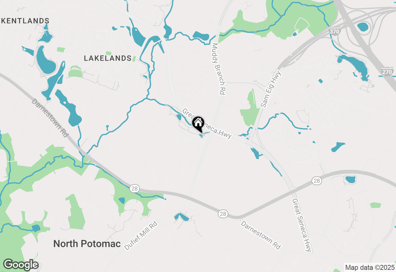 Map of 927 Hillside Lake Terrace #207, Gaithersburg, MD 20878