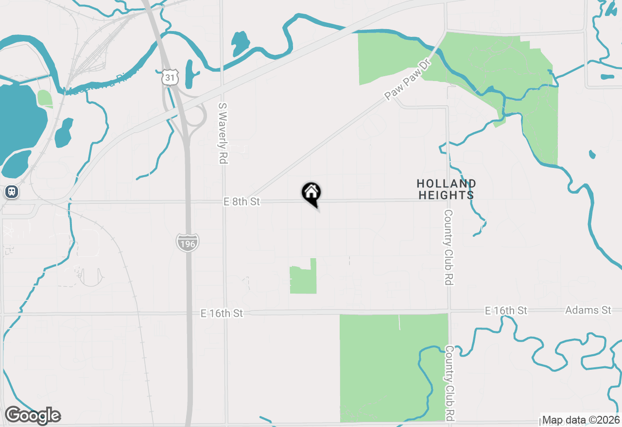 Map of 216 Dartmouth Avenue, Holland, MI 49423