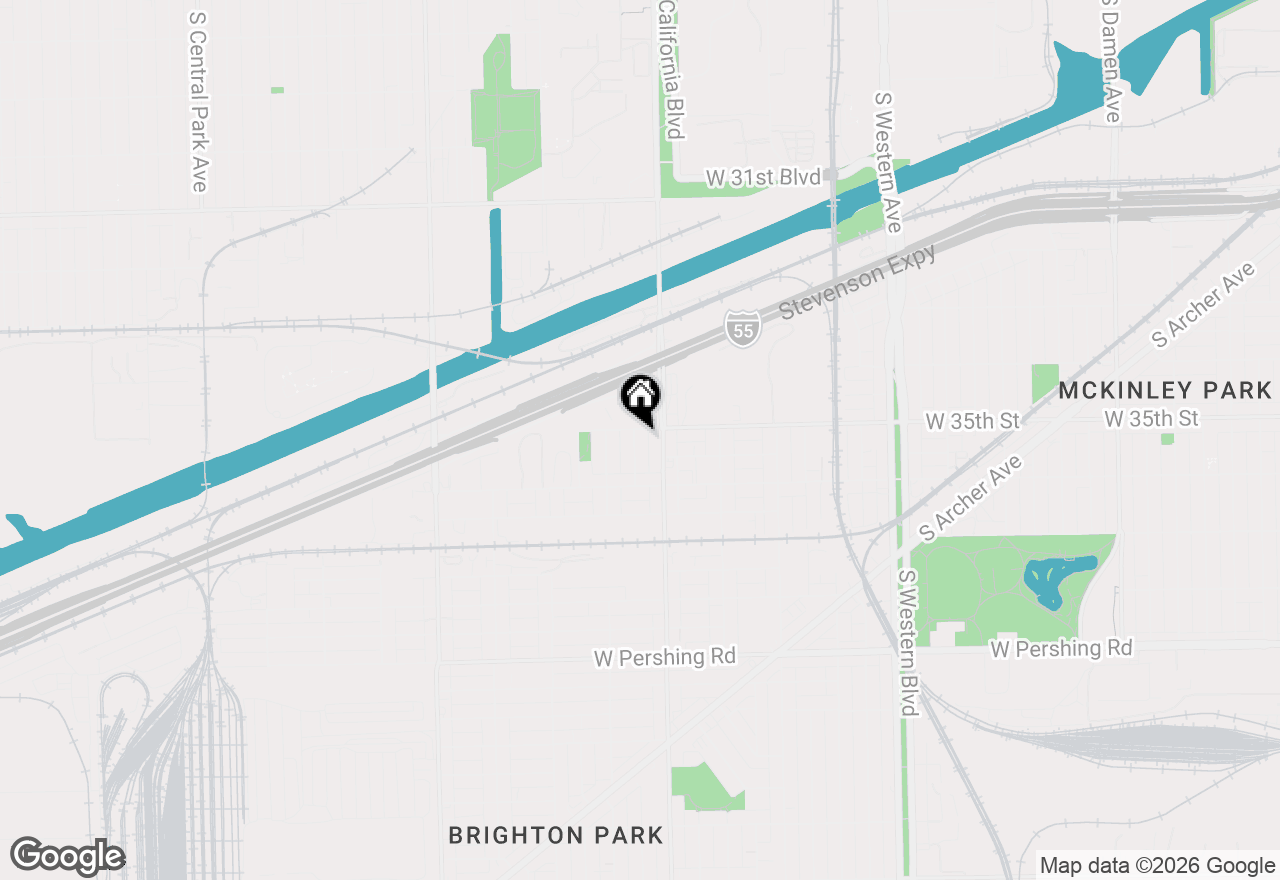 Map of 3509 S Mozart Street, Chicago, IL 60632