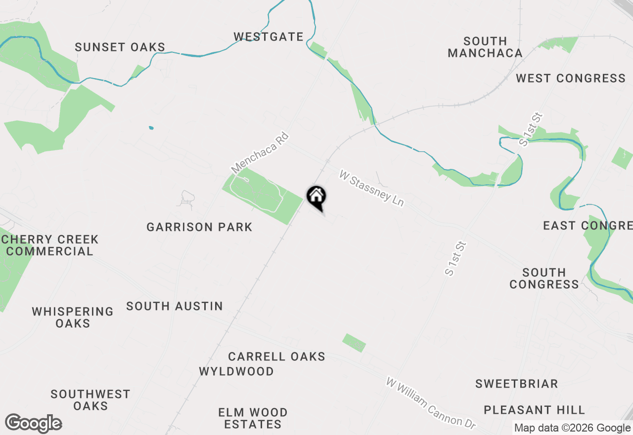 Map of 1501 Homespun Rd, Austin, TX 78745