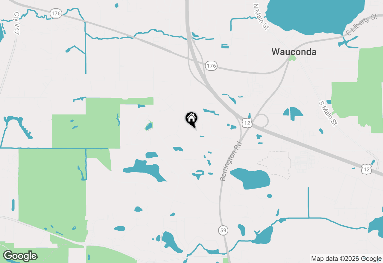 Map of 435 Oak Grove Circle, Wauconda, IL 60084