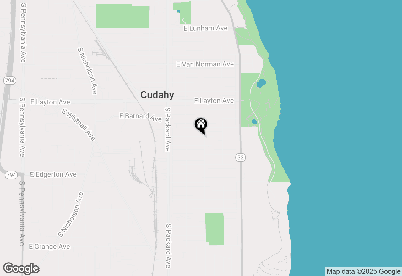 Map of 3769 E Carpenter Ave, Cudahy, WI 53110