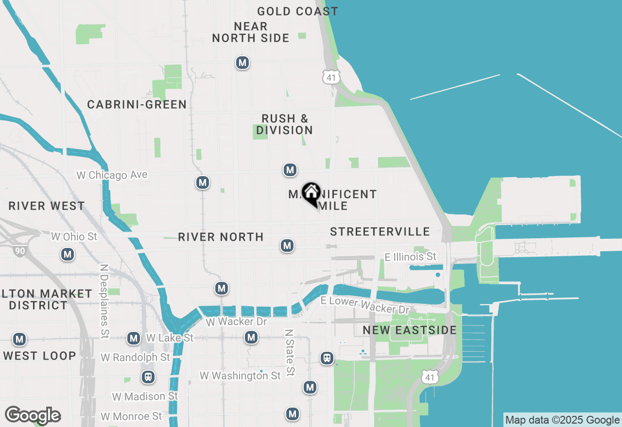 Map of 55 E Erie Street #4501, Chicago, IL 60611
