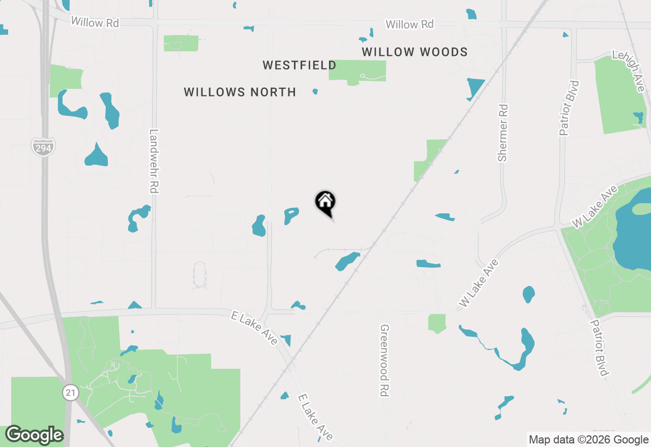Map of 2112 Warrington Court, Glenview, IL 60026