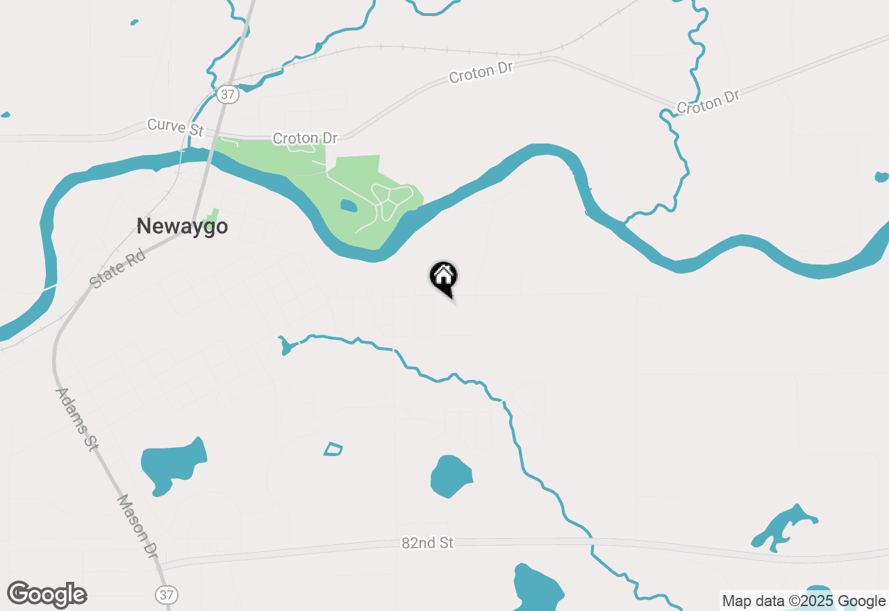 Map of 622 Quarterline Street, Newaygo, MI 49337