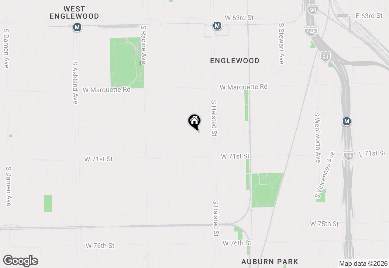 Map of 6938 S Peoria Street, Chicago, IL 60621