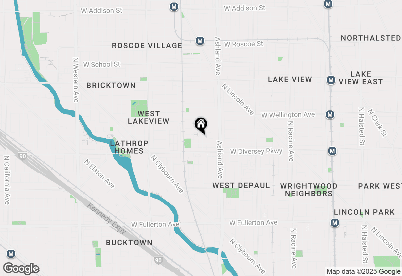 Map of 2850 N Paulina Street, Chicago, IL 60657