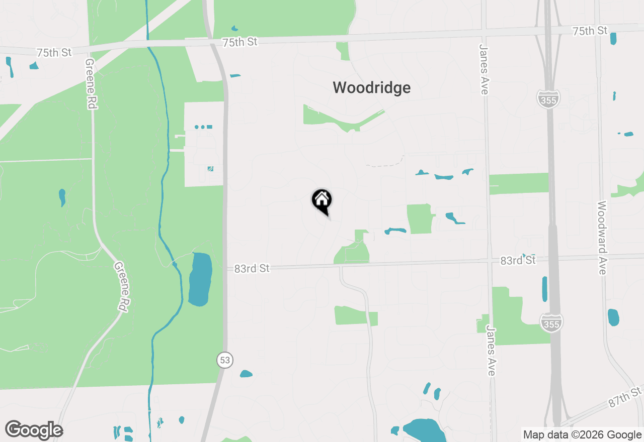 Map of 8119 Eastwood Lane, Woodridge, IL 60517