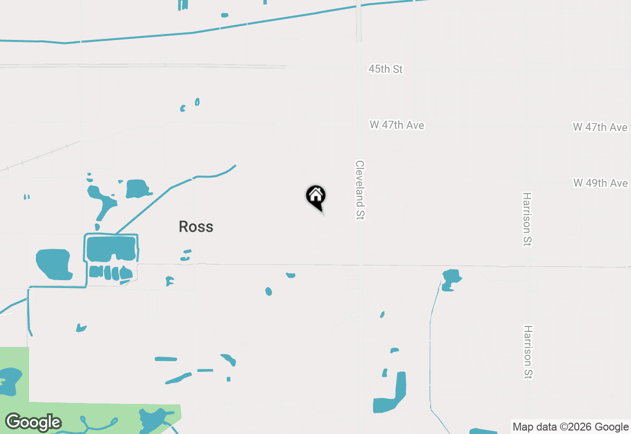 Map of 5035 Roosevelt Place, Gary, IN 46408