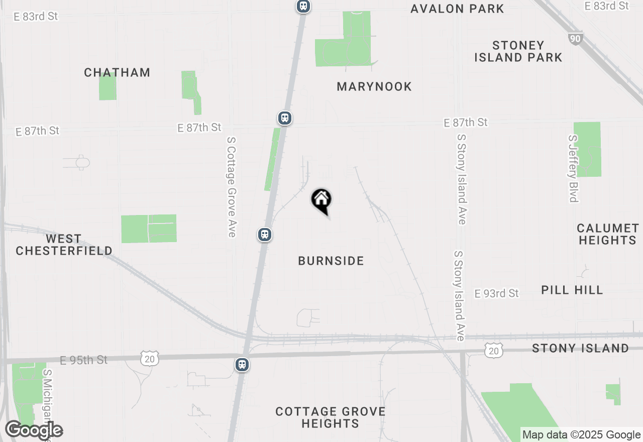Map of 9021 S Greenwood Avenue, Chicago, IL 60619