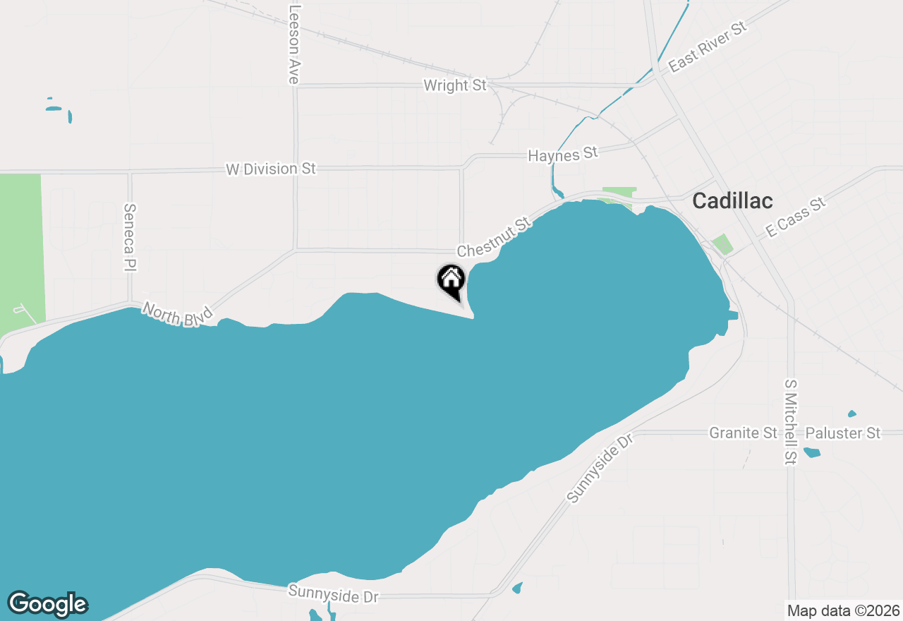 Map of 609 Lake Shore Drive, Cadillac, MI 49601