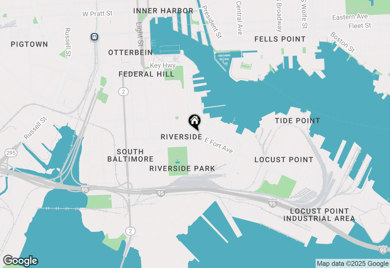 Map of 548 E Fort Avenue, Baltimore, MD 21230