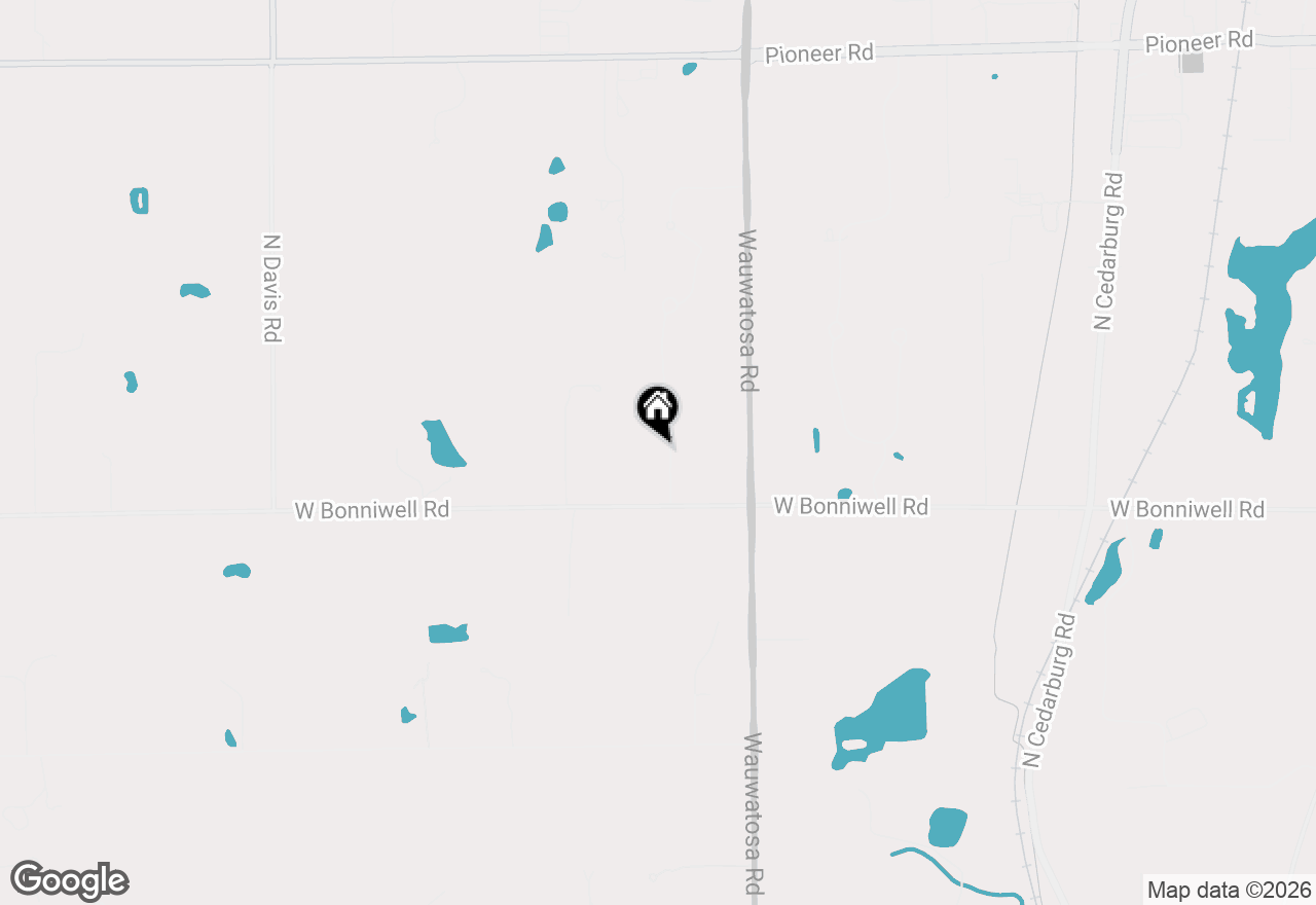 Map of 13675 N Legacy Hills Dr, Mequon, WI 53097