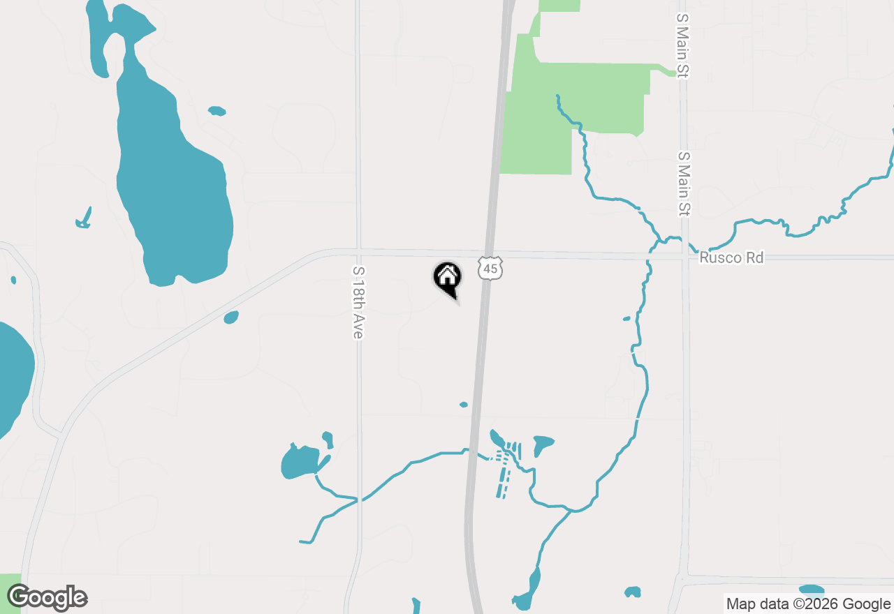 Map of 3219 Old Hickory Pl, West Bend, WI 53095