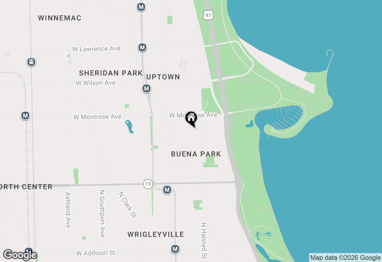 Map of 837 W Junior Terrace, Chicago, IL 60613