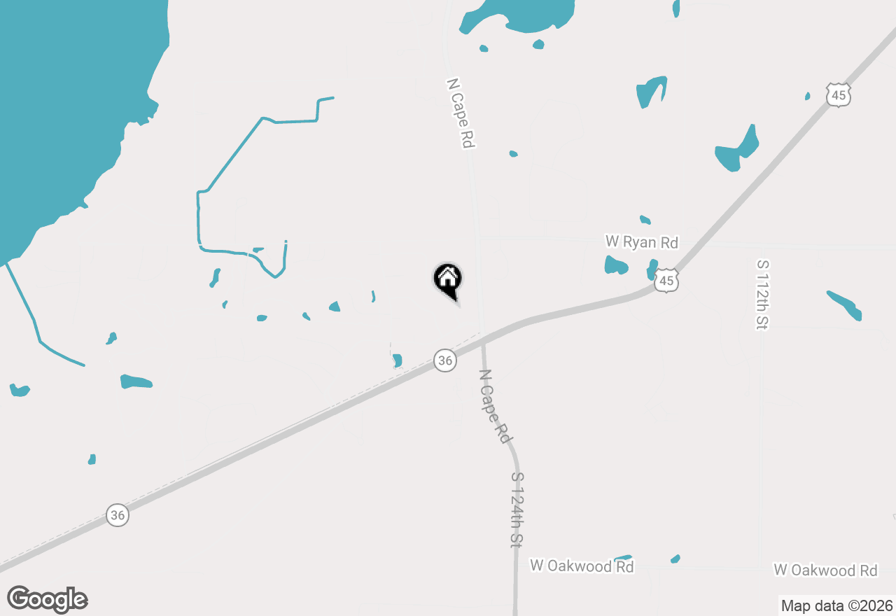 Map of W127S9657 Scott Krause Dr, Muskego, WI 53150