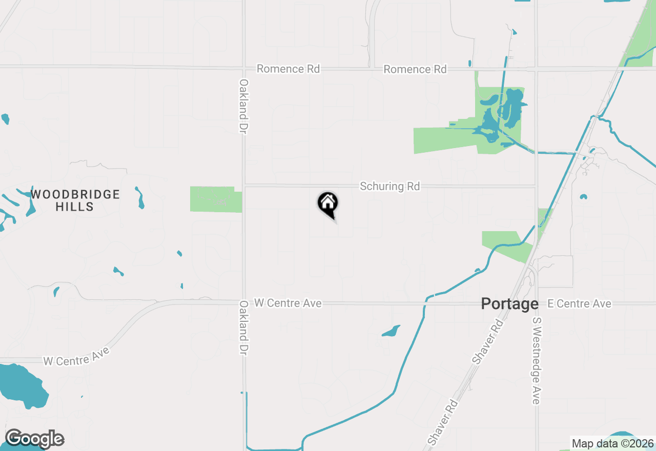 Map of 7639 Woodcrest Street, Portage, MI 49024