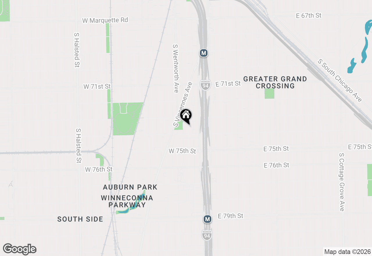 Map of 7336 S Perry Avenue, Chicago, IL 60621