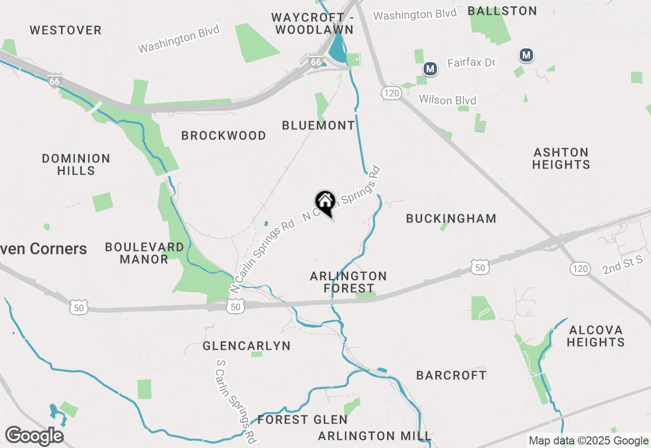 Map of 353 N Granada Street, Arlington, VA 22203