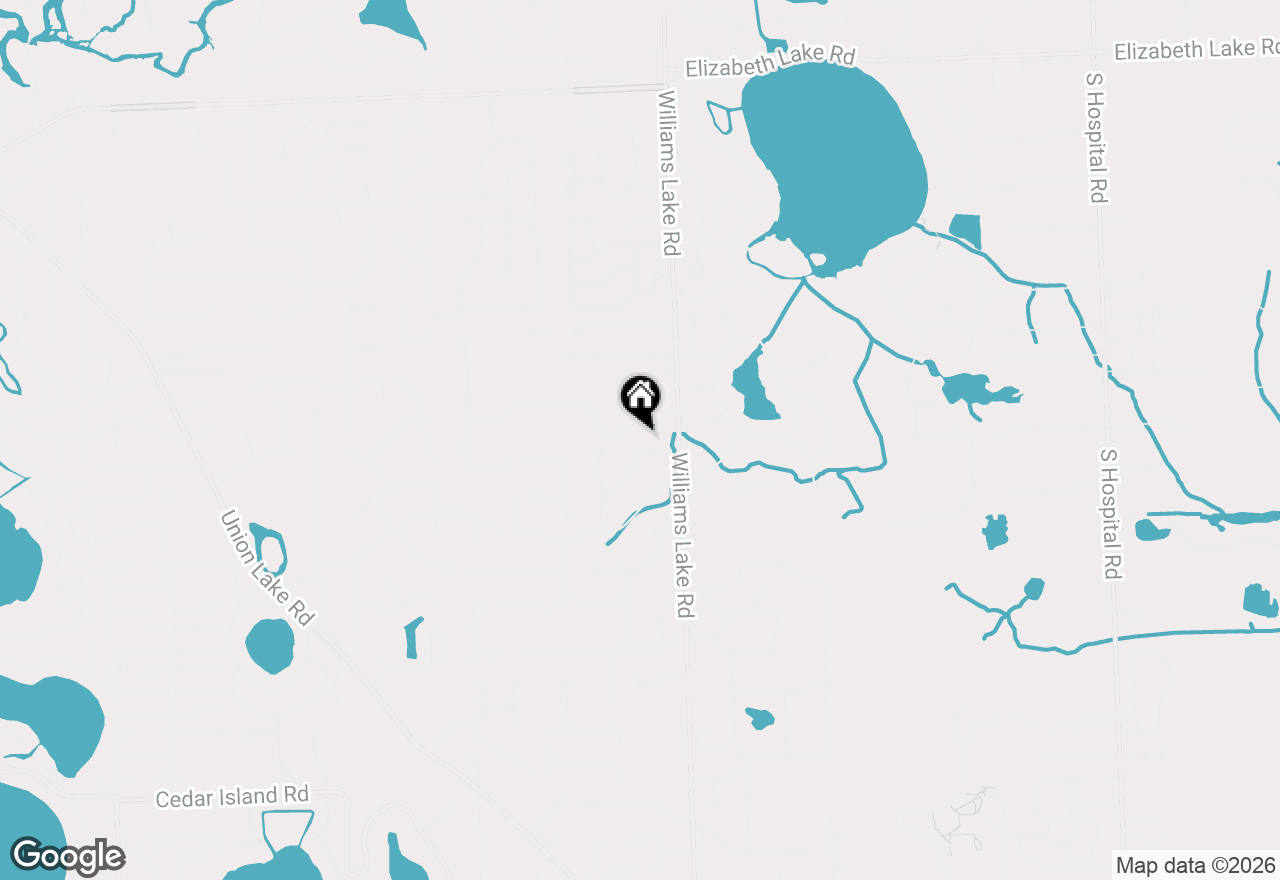 Map of 578 Red Bank Drive, White Lake, MI 48386