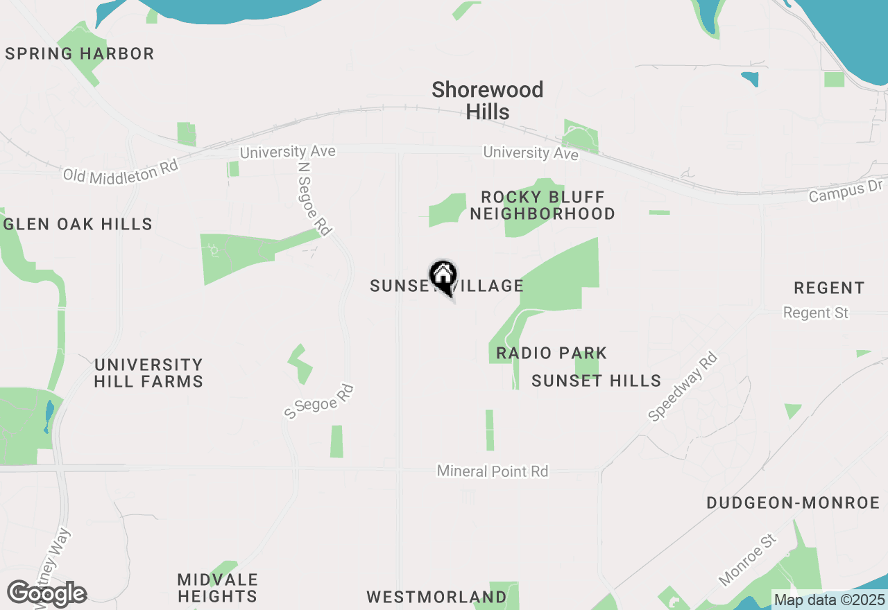 Map of 201 N Hillside Terrace, Madison, WI 53705