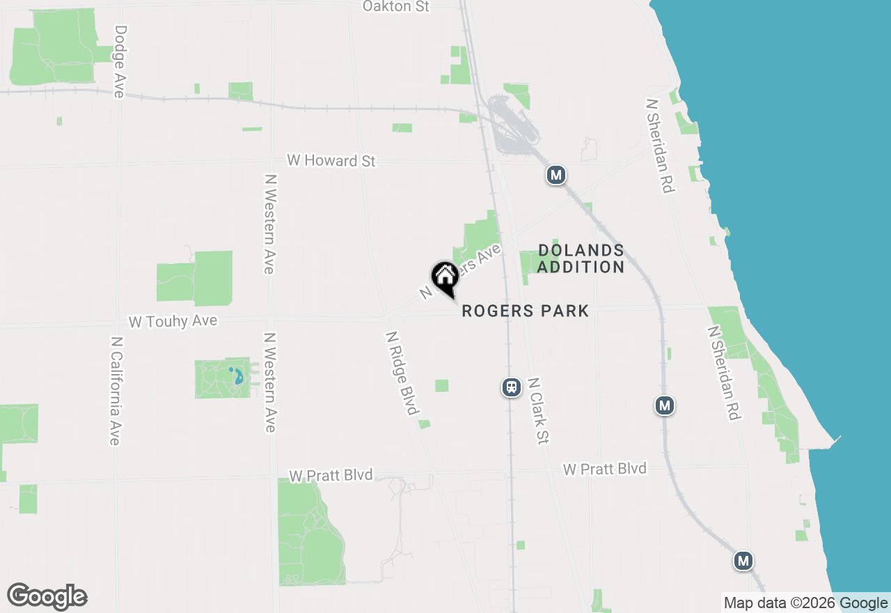 Map of 1932 W Touhy Avenue #1, Chicago, IL 60626