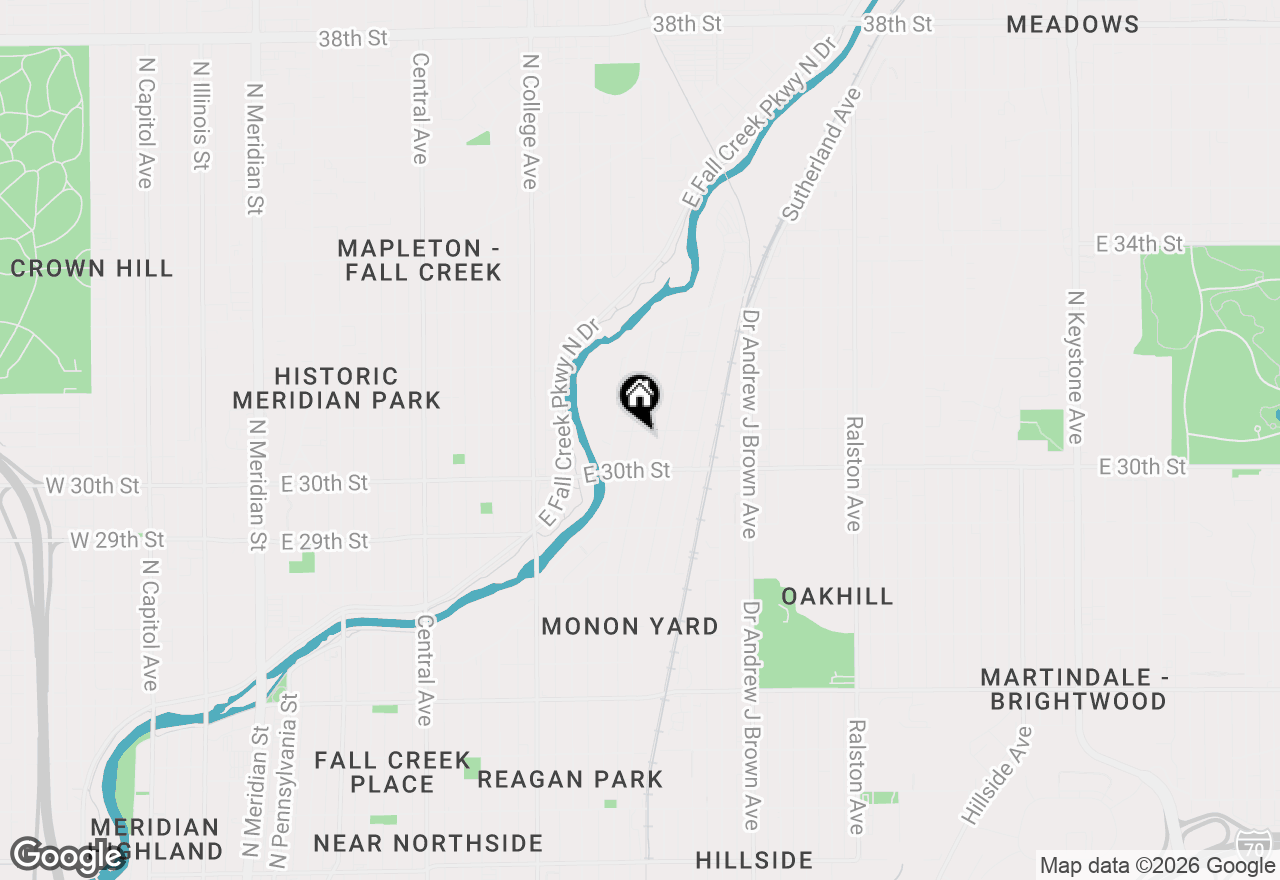 Map of 3034 Guilford Avenue, Indianapolis, IN 46205