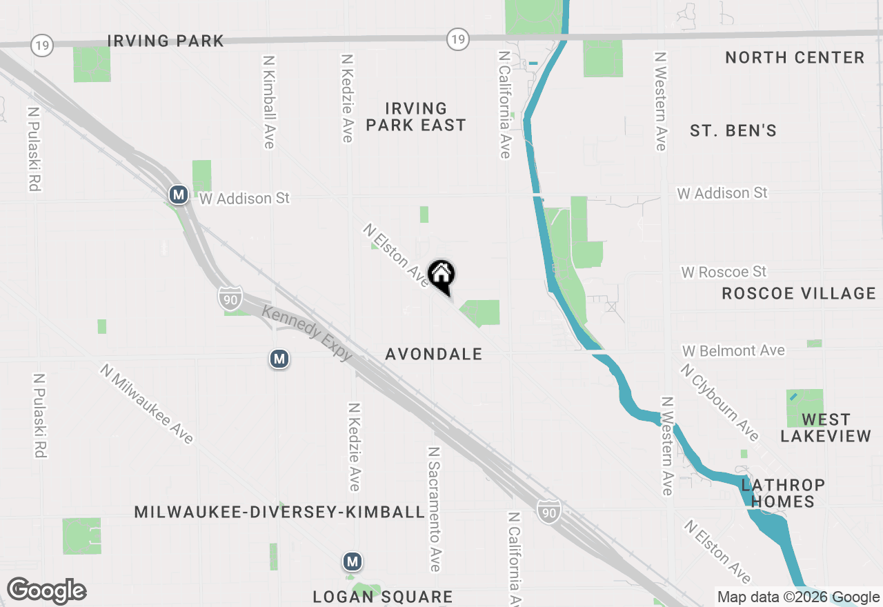 Map of 3310 N Elston Avenue, Chicago, IL 60618