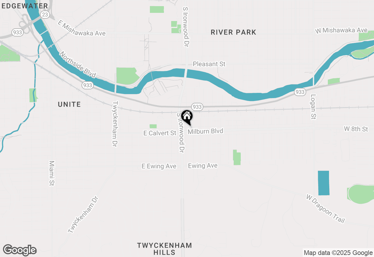 Map of 2806 Milburn Boulevard, Mishawaka, IN 46544