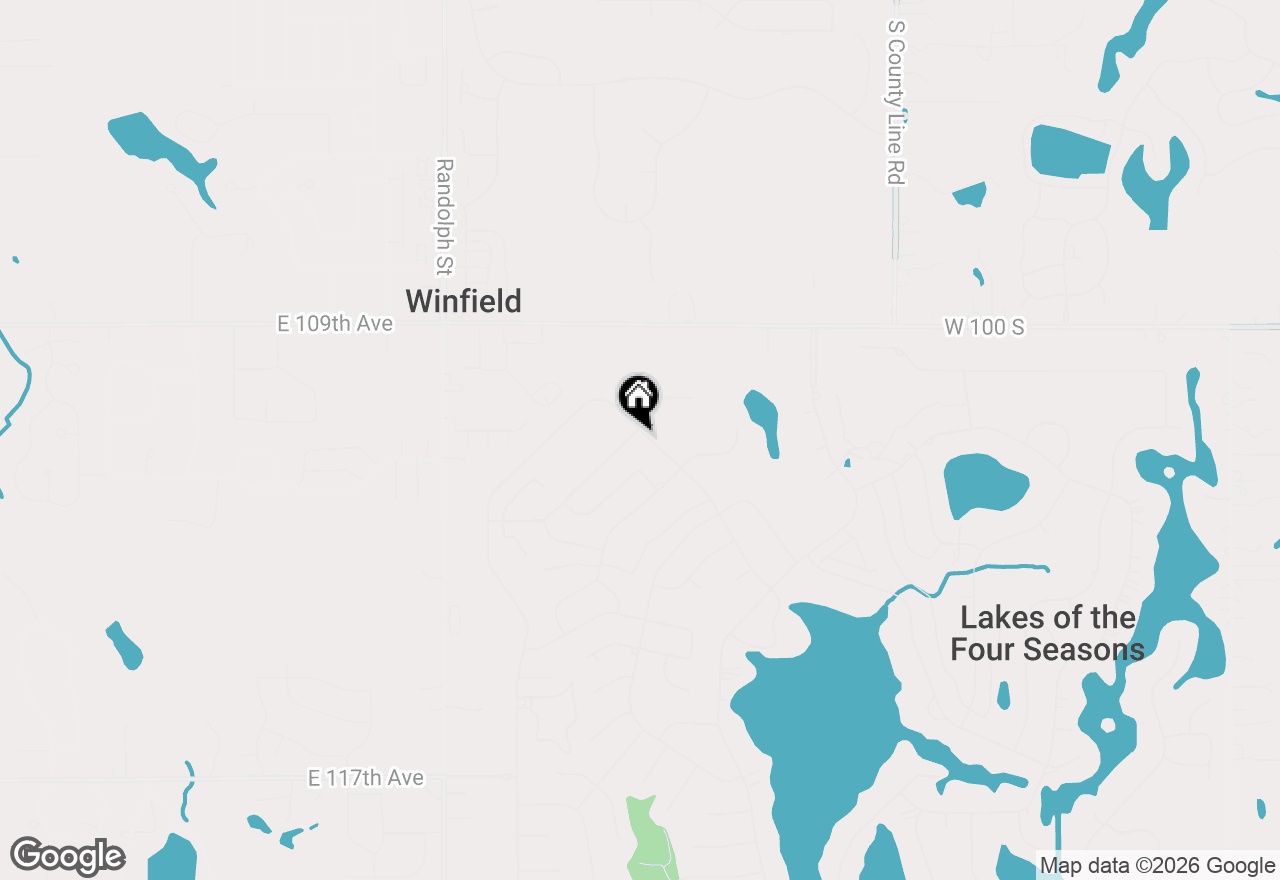 Map of 3621 Kingsway Drive, Crown Point, IN 46307