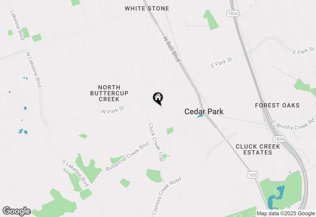 Map of 605 Timber Trl, Cedar Park, TX 78613