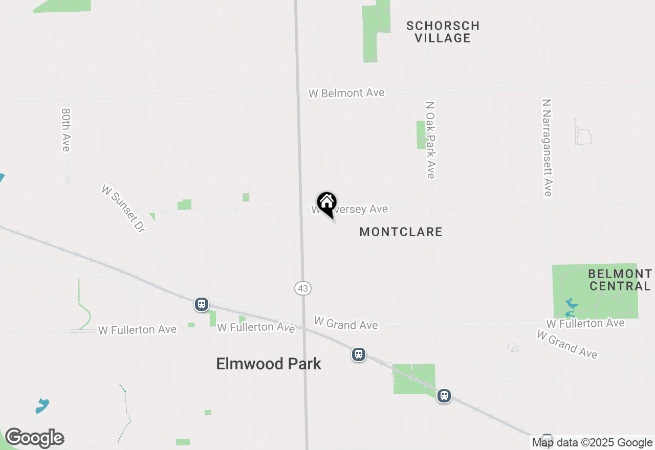 Map of 2728 N Mont Clare Avenue, Chicago, IL 60707