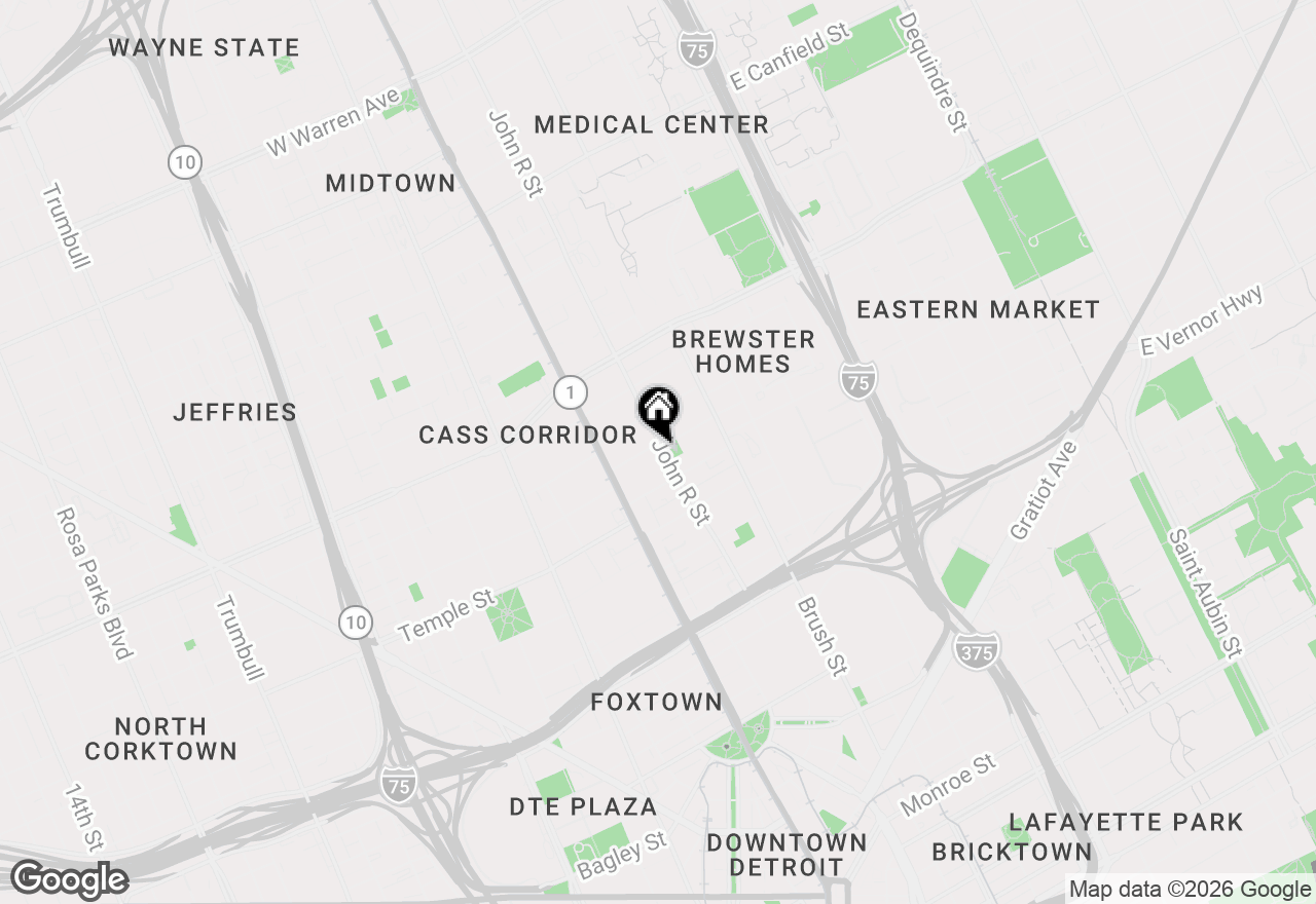 Map of 112 Watson Street #24, Detroit, MI 48201