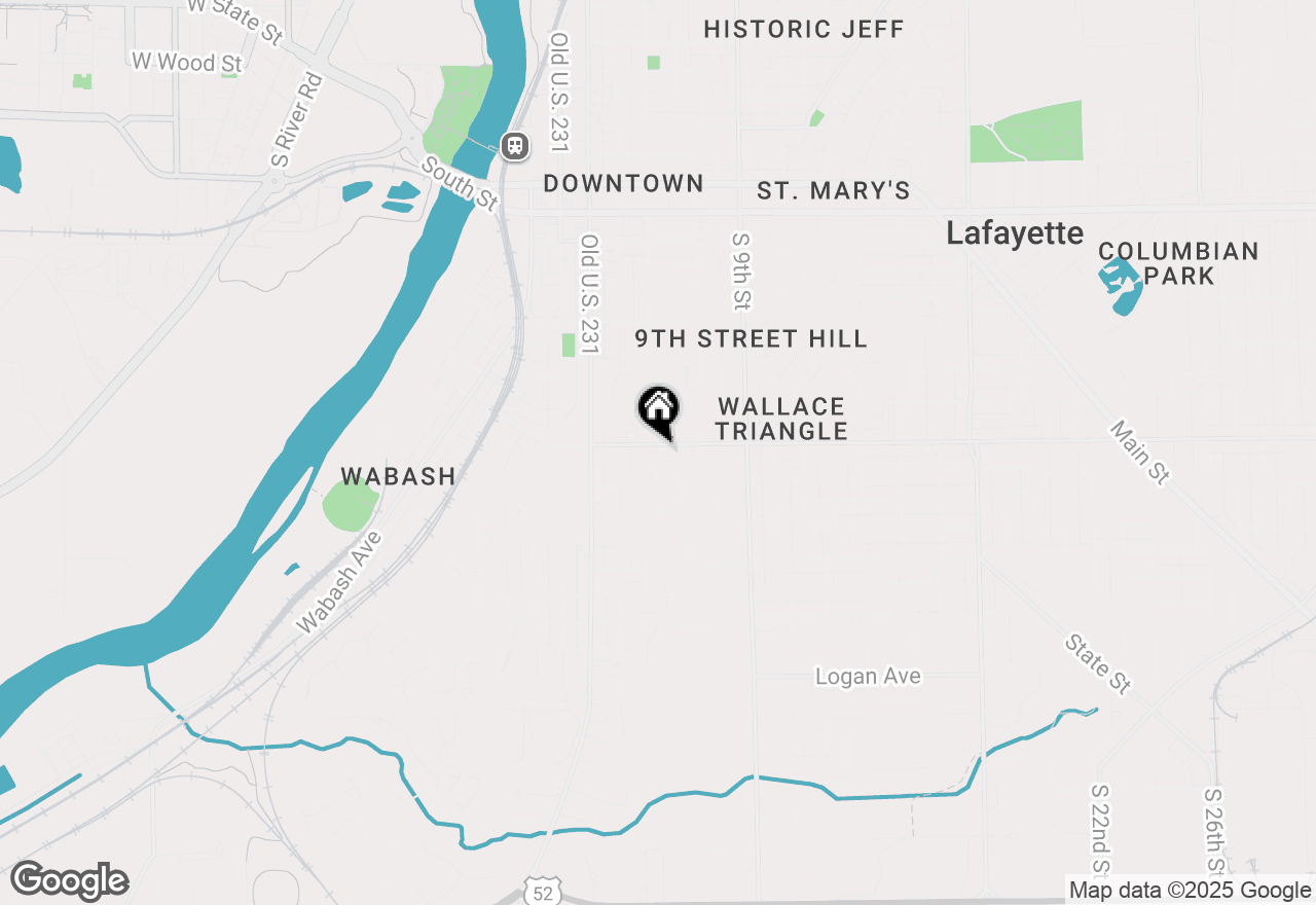 Map of 535 Kossuth Street, Lafayette, IN 47905