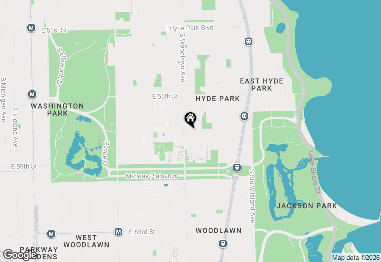 Map of 1221 E 57th Street #2, Chicago, IL 60637