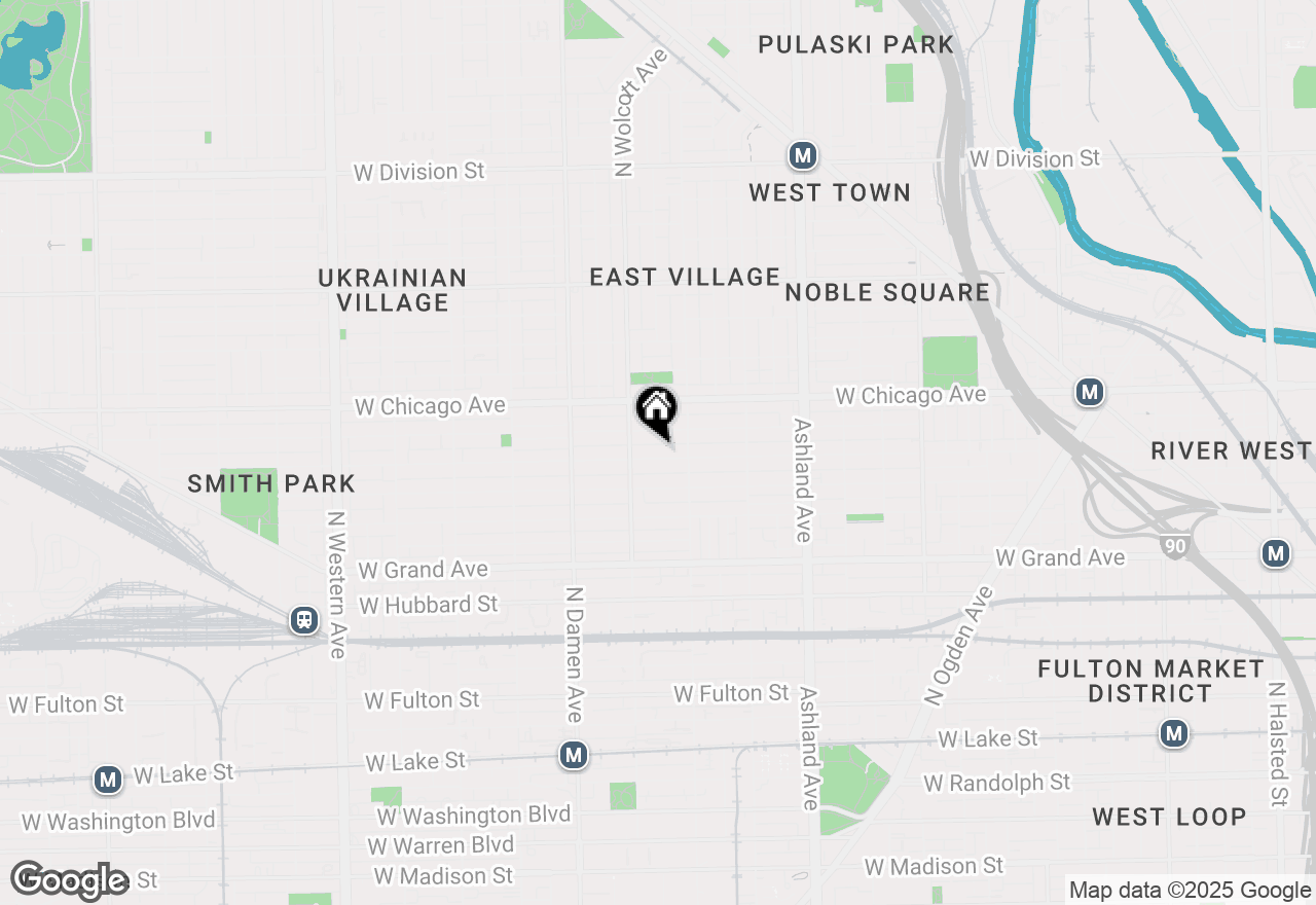 Map of 1830 W Huron Street #2, Chicago, IL 60622