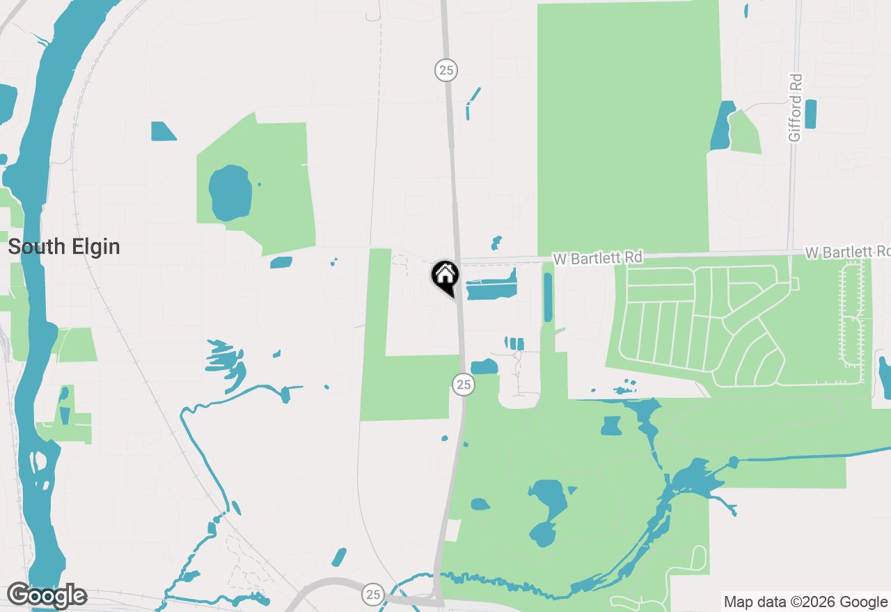 Map of 1040 Moraine Drive, South Elgin, IL 60177