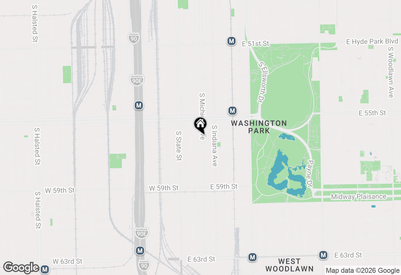 Map of 5610 S Michigan Street #3N, Chicago, IL 60606