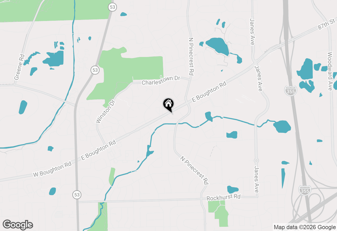 Map of 598 Miner Drive, Bolingbrook, IL 60440